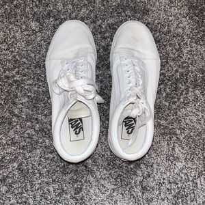 White platform vans